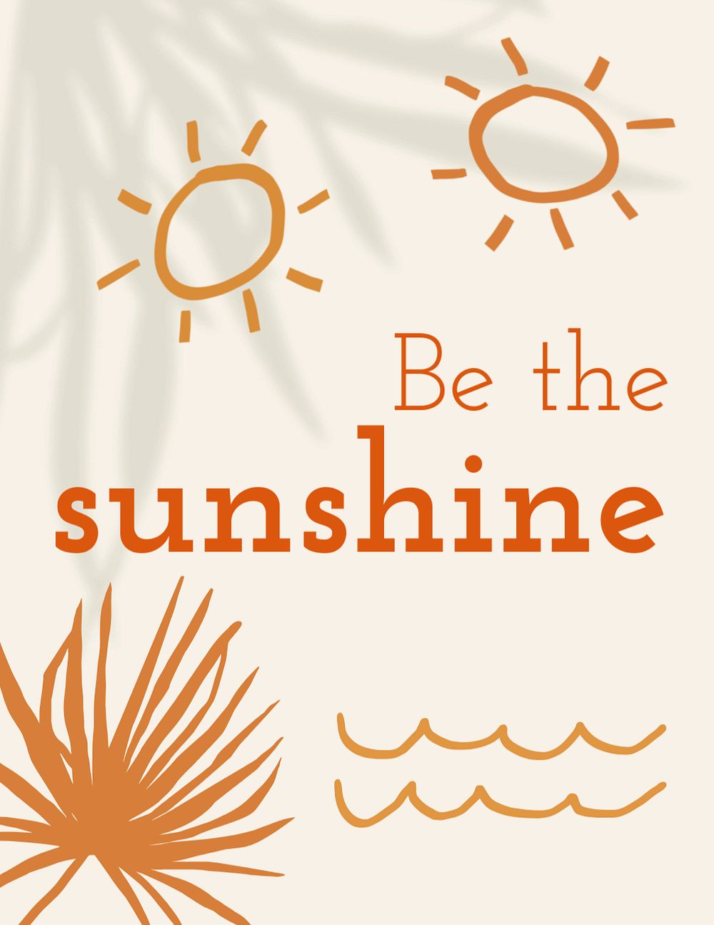 Be the Summer poster template, editable design