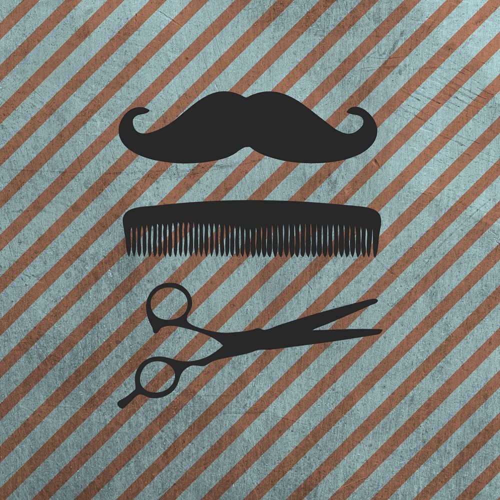 Barber background, cool retro design