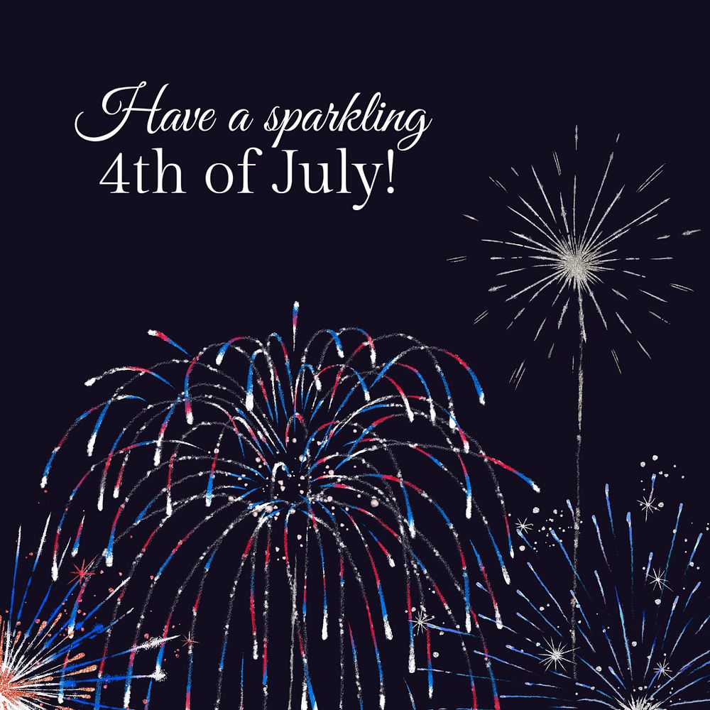 Independence Day Instagram post template, editable design