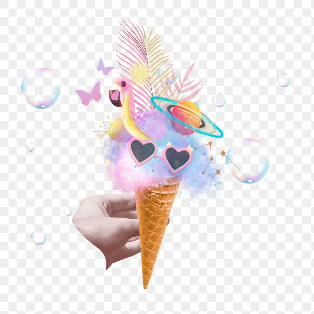 Cool summer ice-cream remix  sticker