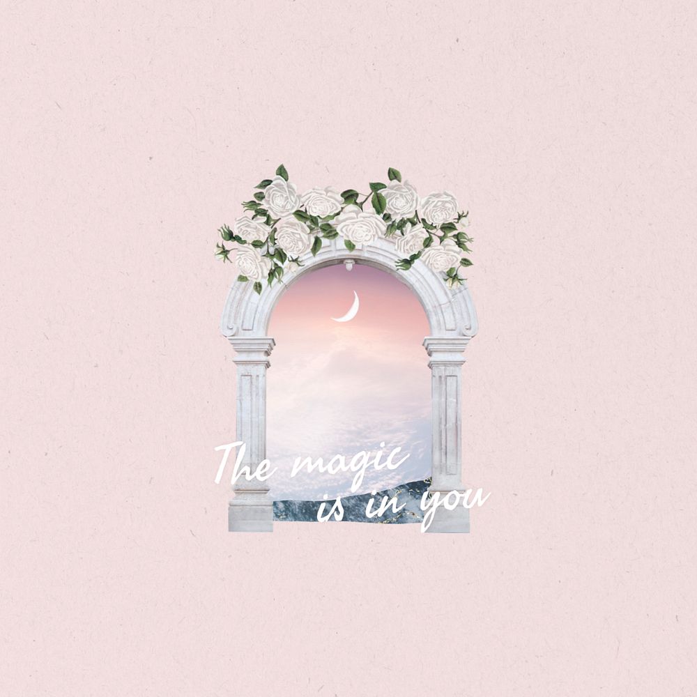 Aesthetic dreamscape Instagram post template, editable design