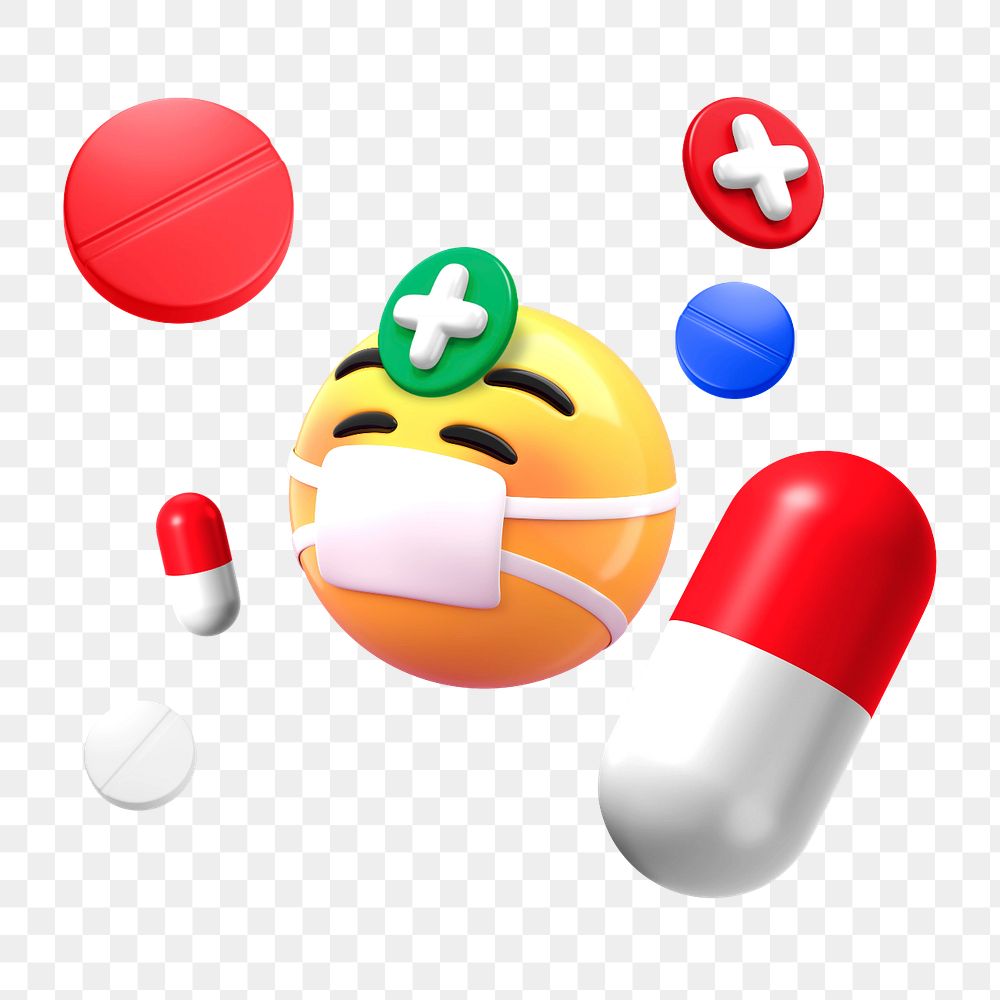 3D doctor emoticon element, editable healthcare illustration