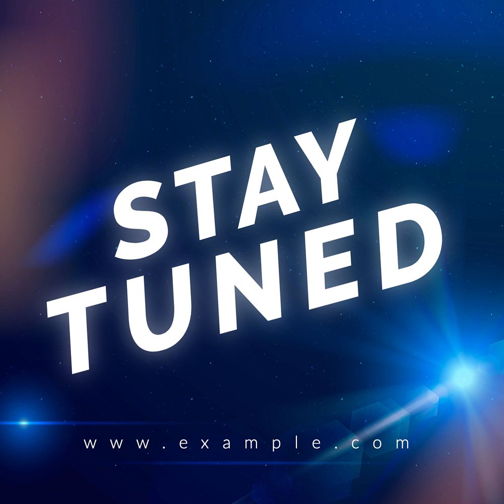 Stay tuned Instagram post template, editable design