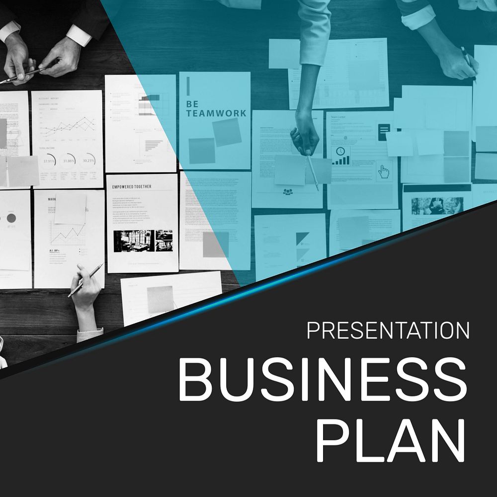 Business plan Instagram post template, editable design