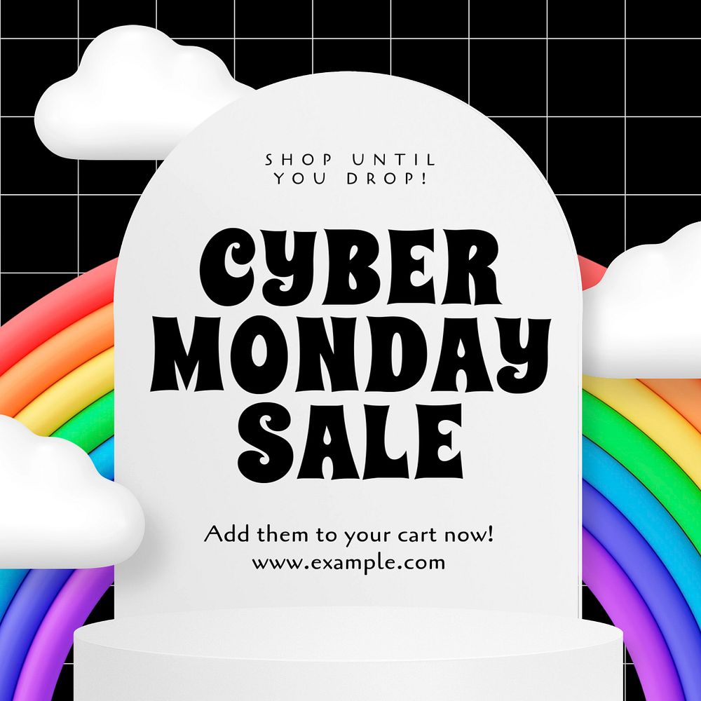 Cyber Monday Instagram post template, editable design