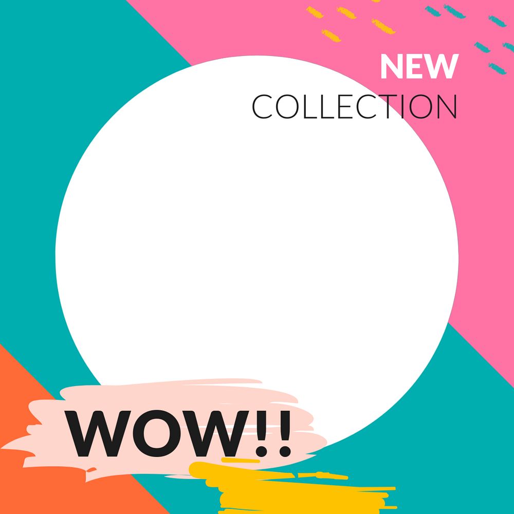 New collection Facebook ad template, editable design