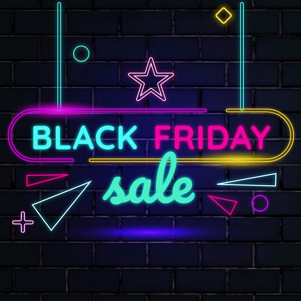 Black Friday sale Facebook ad template, editable design