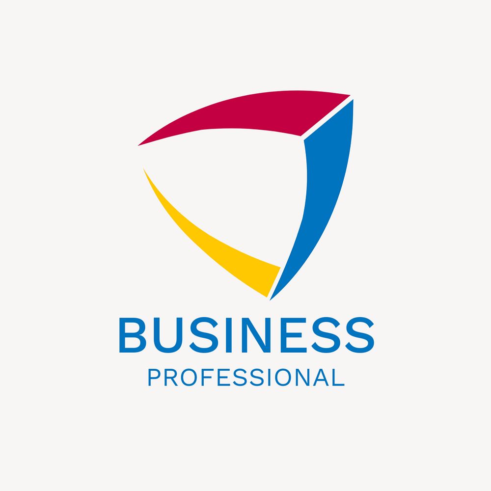 Professional colorful business logo template, editable design