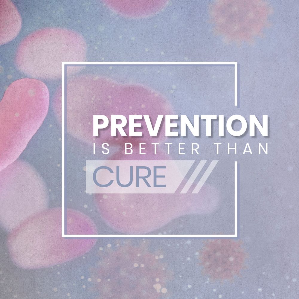 Covid-19 prevention Instagram post template, editable design