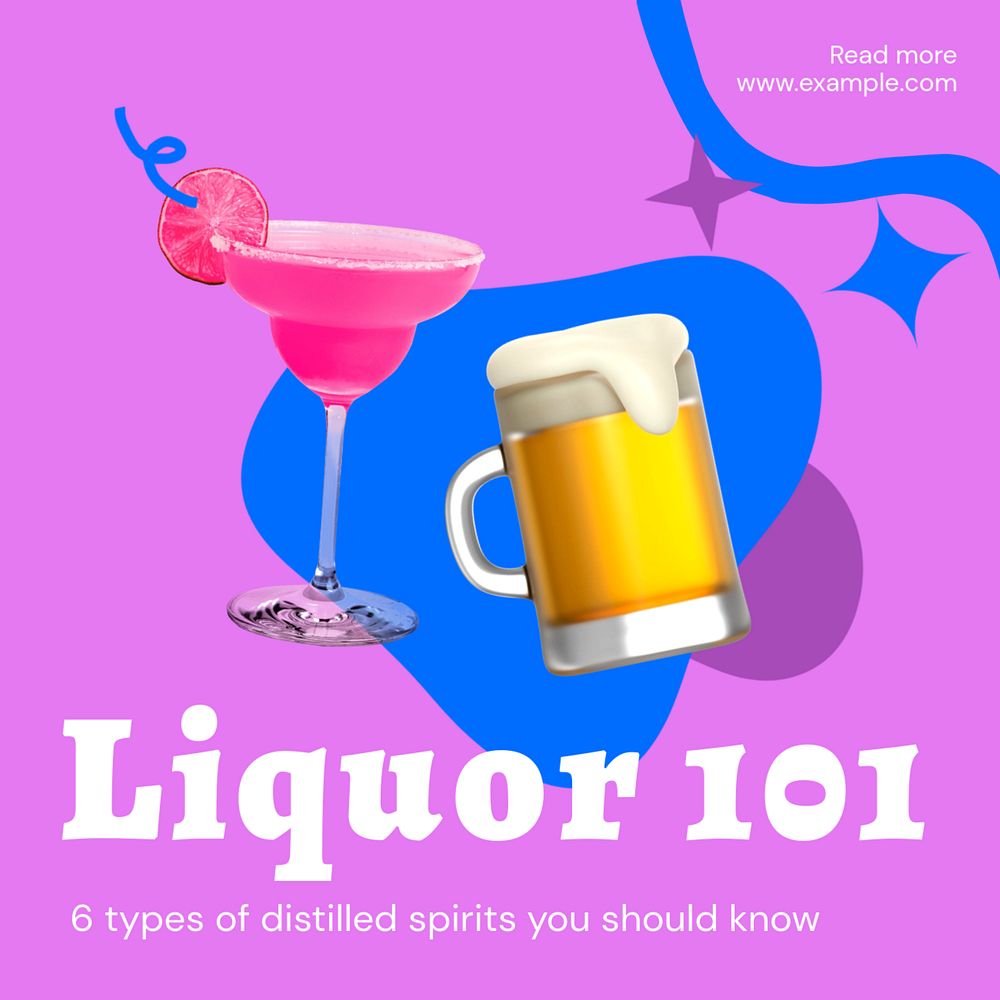 Liquor Instagram ad template, editable social media post design