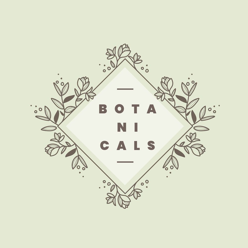 Flower business logo template, aesthetic botanical editable design