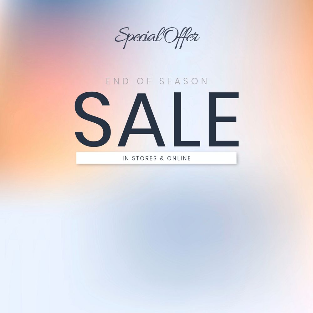 Sale promotion  Facebook post template, editable design