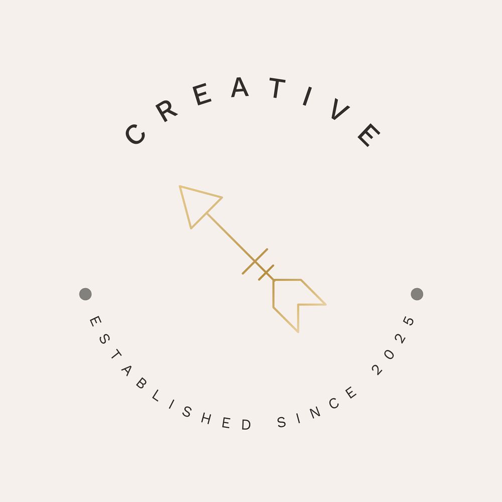 Minimal creative logo template, editable professional business branding graphic