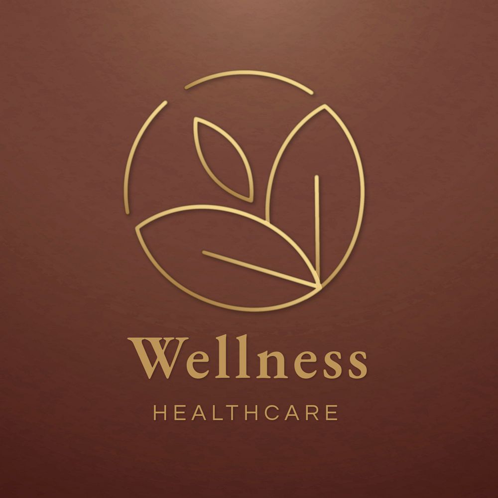 Wellness healthcare logo template, editable design