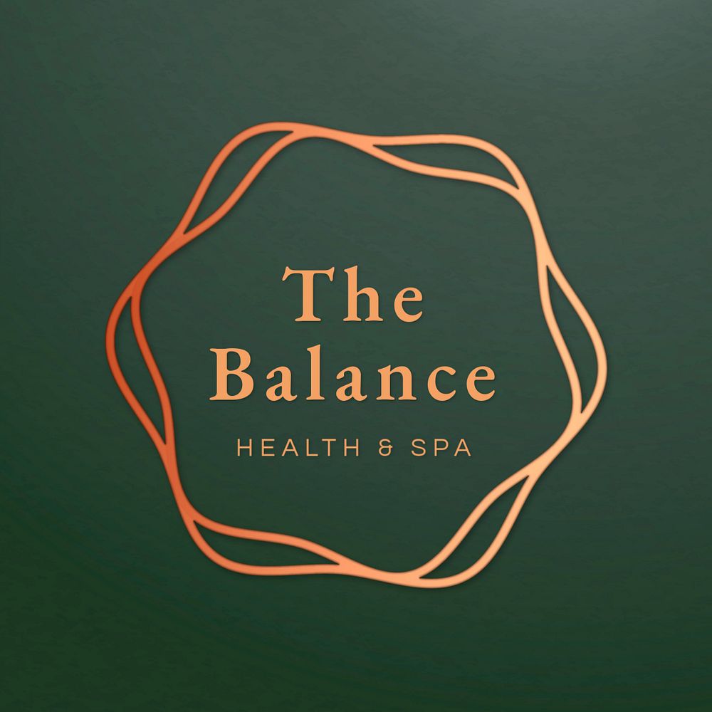 Spa logo template, health and wellness, editable design