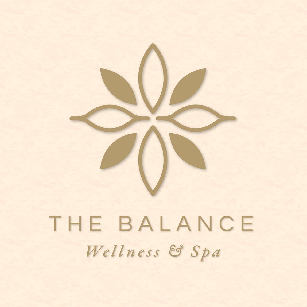 Wellness & spa logo template, editable design