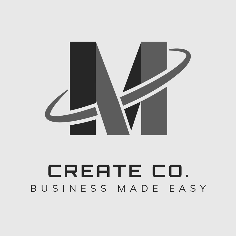 Modern business logo template, media design