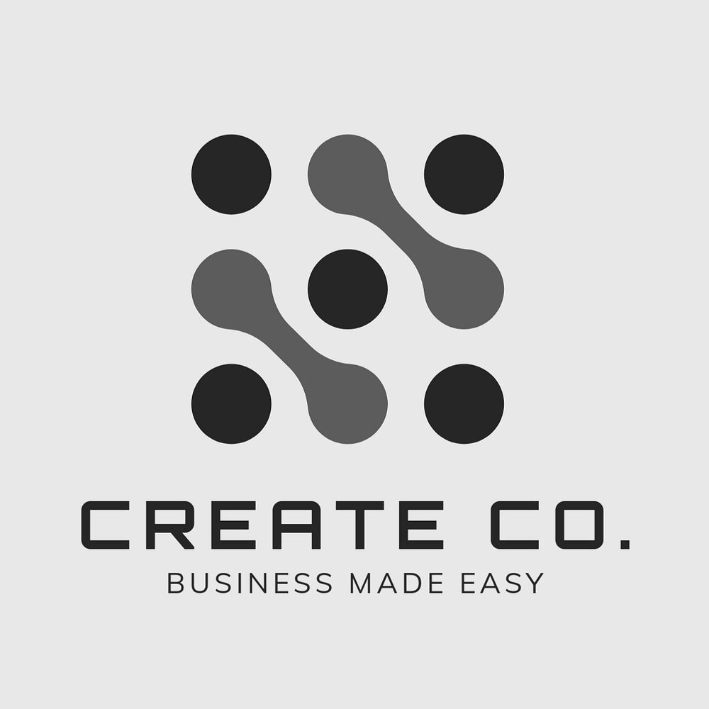 Innovative business logo template, modern design