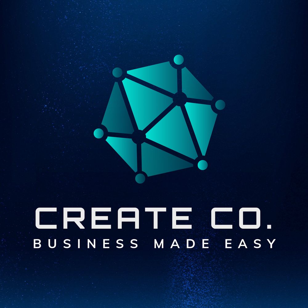 Modern business logo template, innovative company design