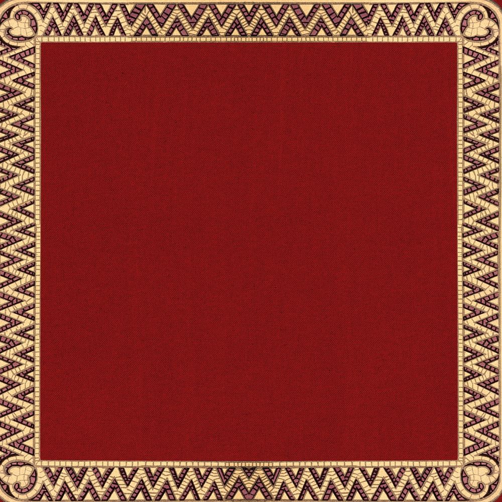 Gold vintage frame background, red texture design, editable design