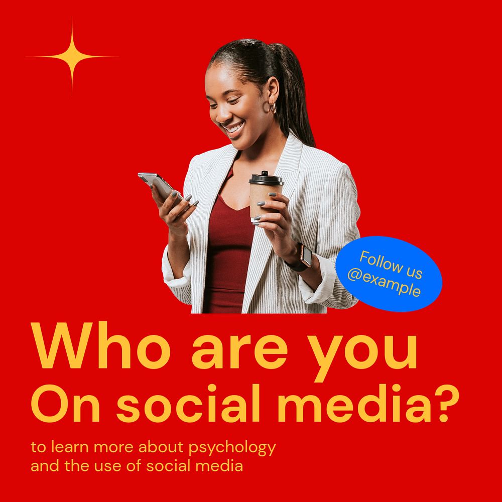 Social media identity Instagram ad template, editable social media post design