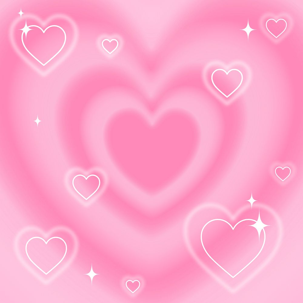 Y2K pink hearts background, cute | Premium Editable Design - rawpixel