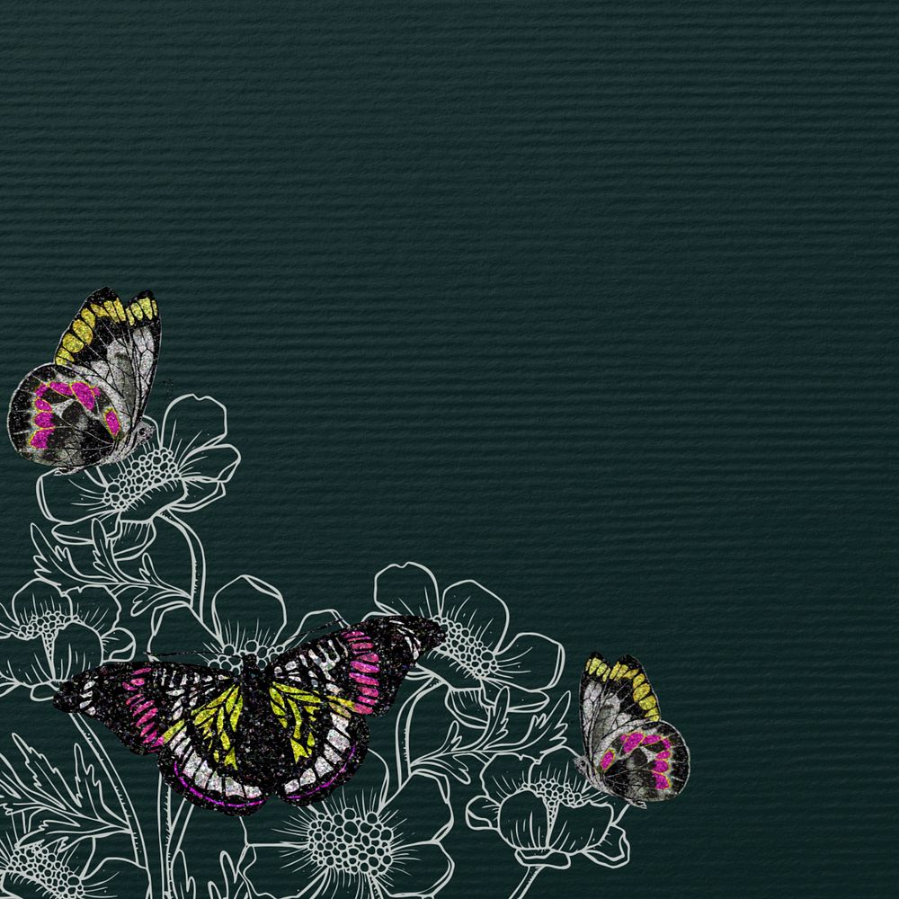 Art deco butterfly background, editable vintage insect illustration, remixed from the artwork of EA. Séguy