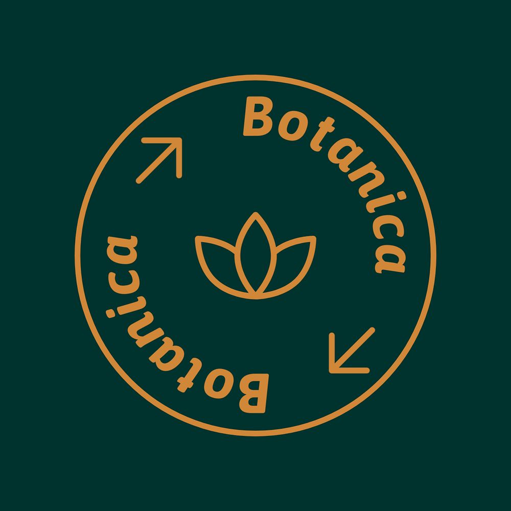 Organic restaurant logo, editable botanical gold and green design