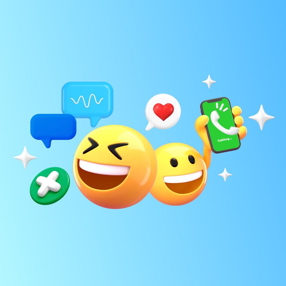 Social media savvy 3D emoticons