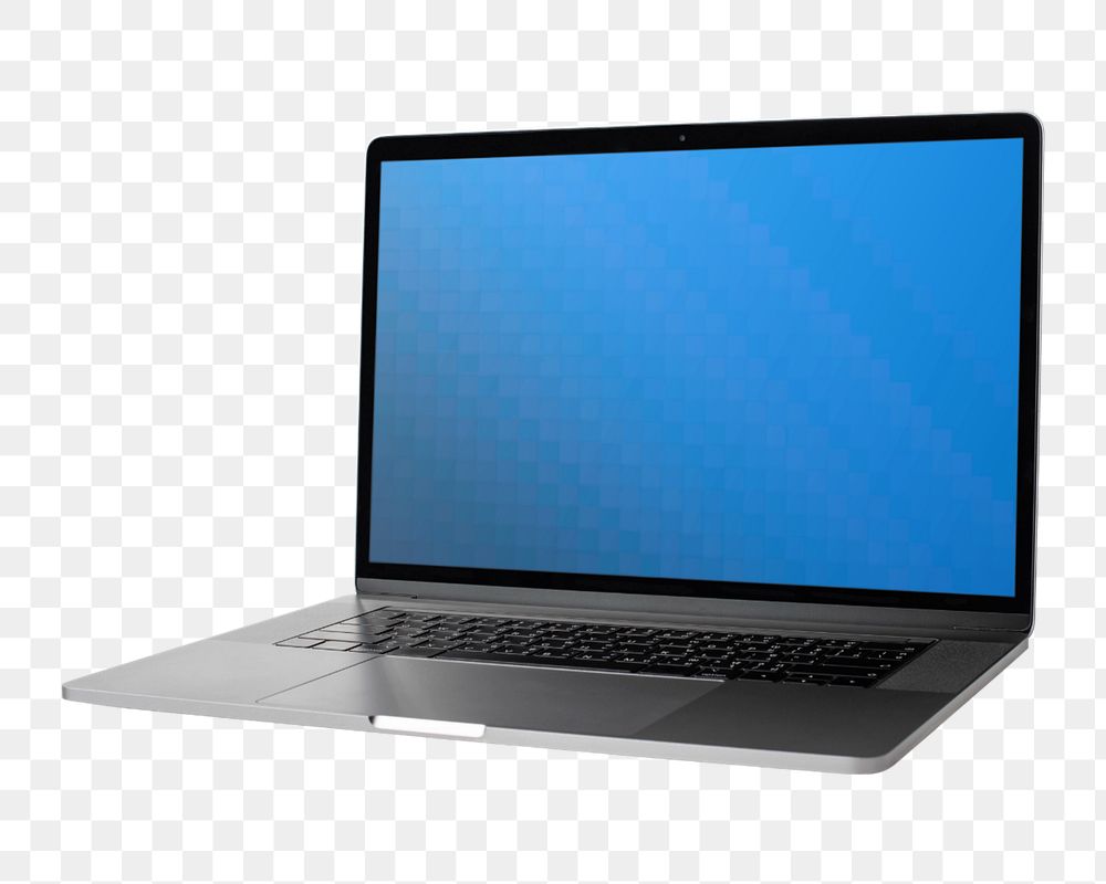 Laptop screen editable mockup element, digital device