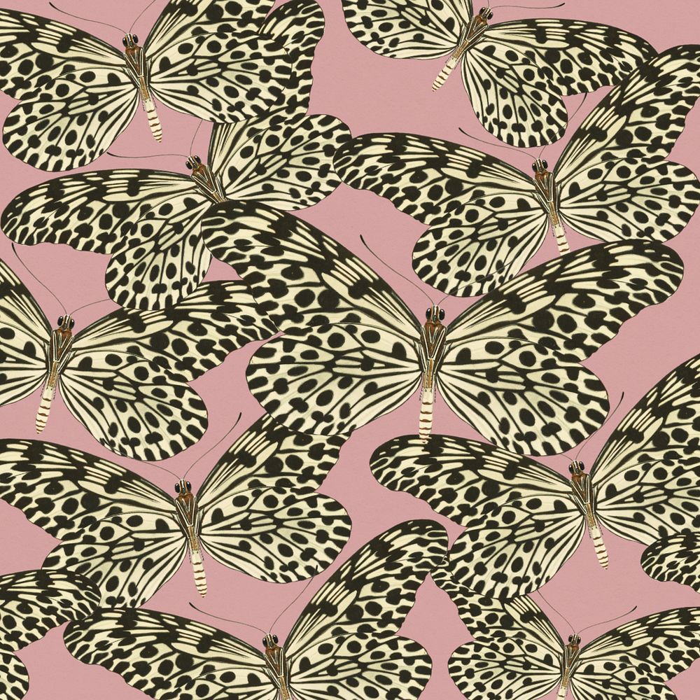 E.A. Séguy's butterfly patterned background, editable vintage design, remixed by rawpixel