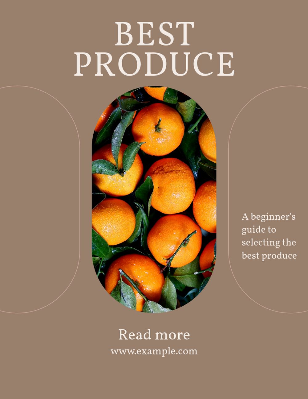 Best produce flyer template, editable design