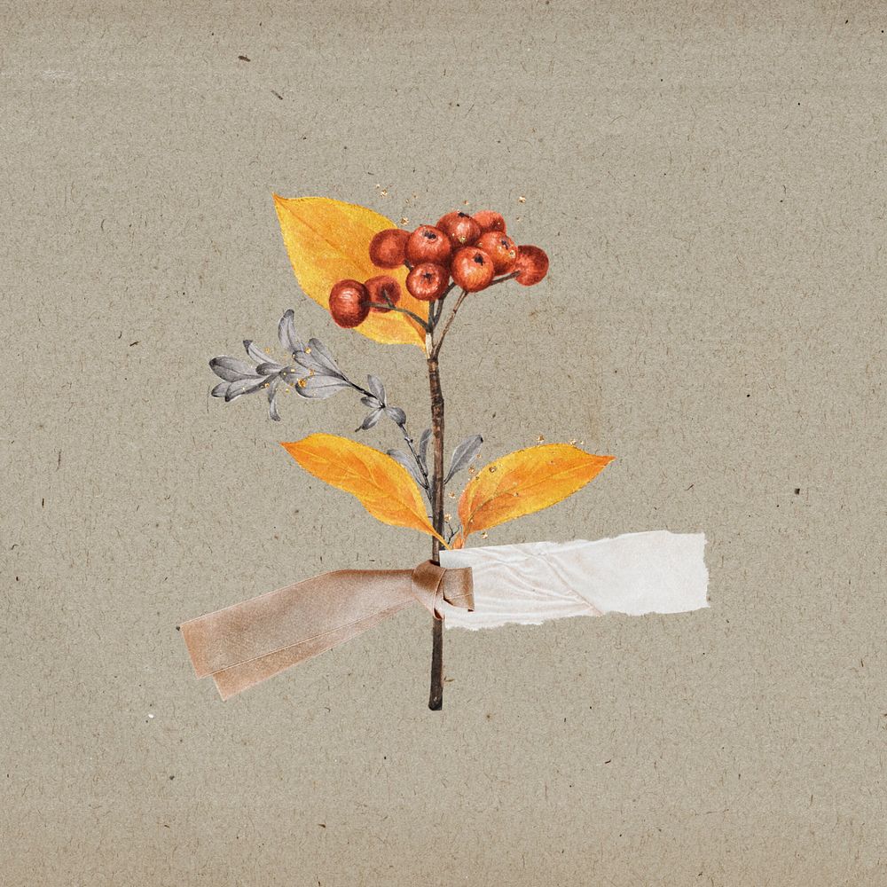 Editable Autumn branch design