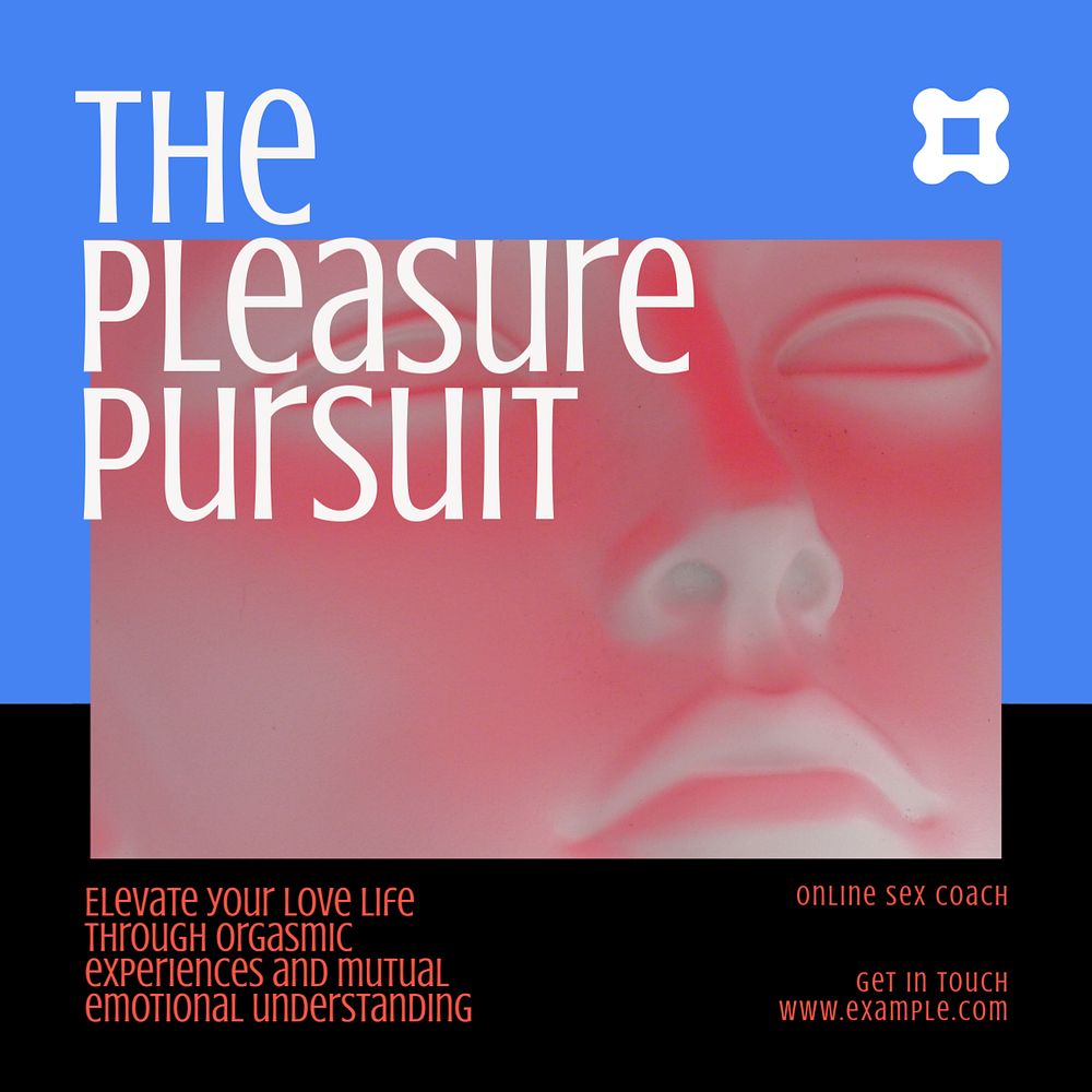 Pleasure pursuit Instagram ad template, editable colorful design