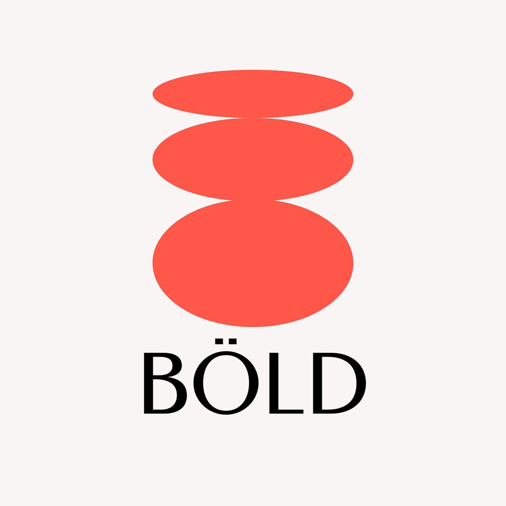 Abstract red business logo, editable design