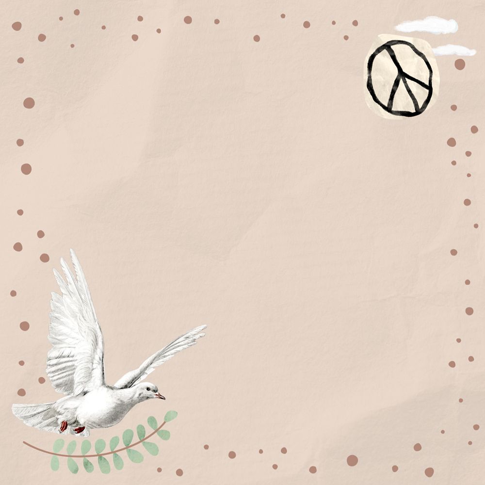 Peace beige background, freedom design