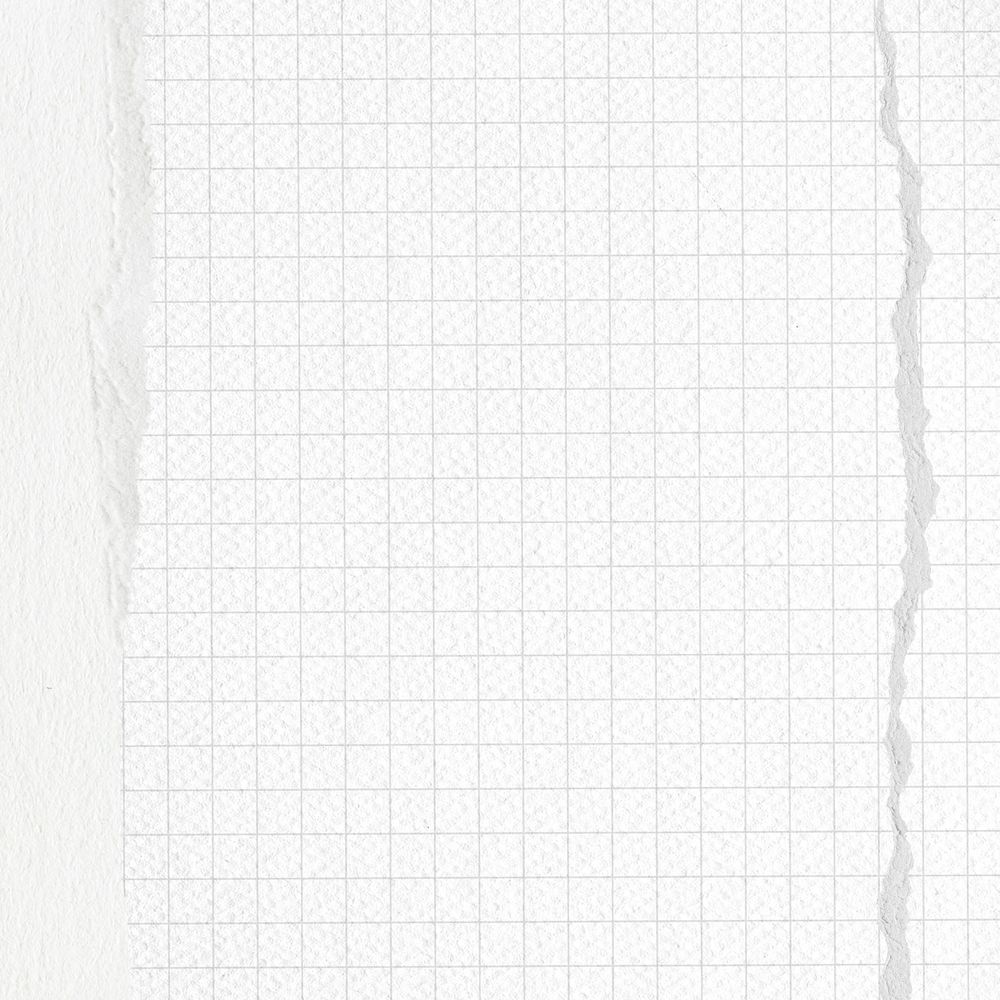 Off-white grid paper, editable ripped border collage design