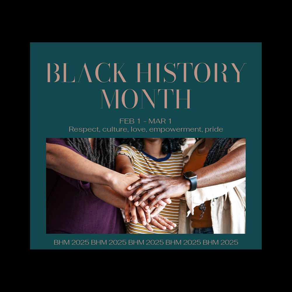 Black history month Instagram post template, editable social media ad