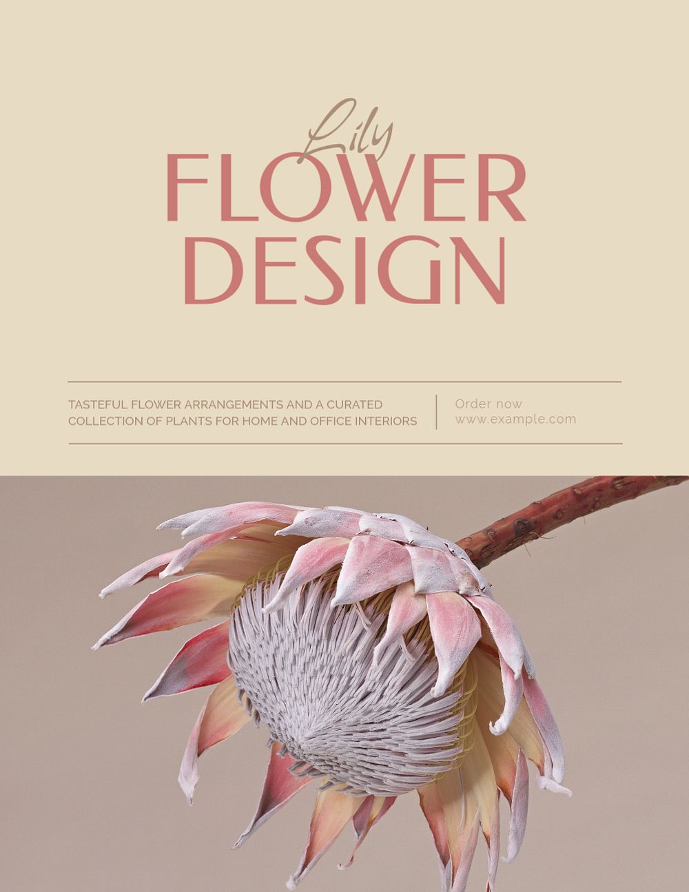 Florist flyer template, editable ad