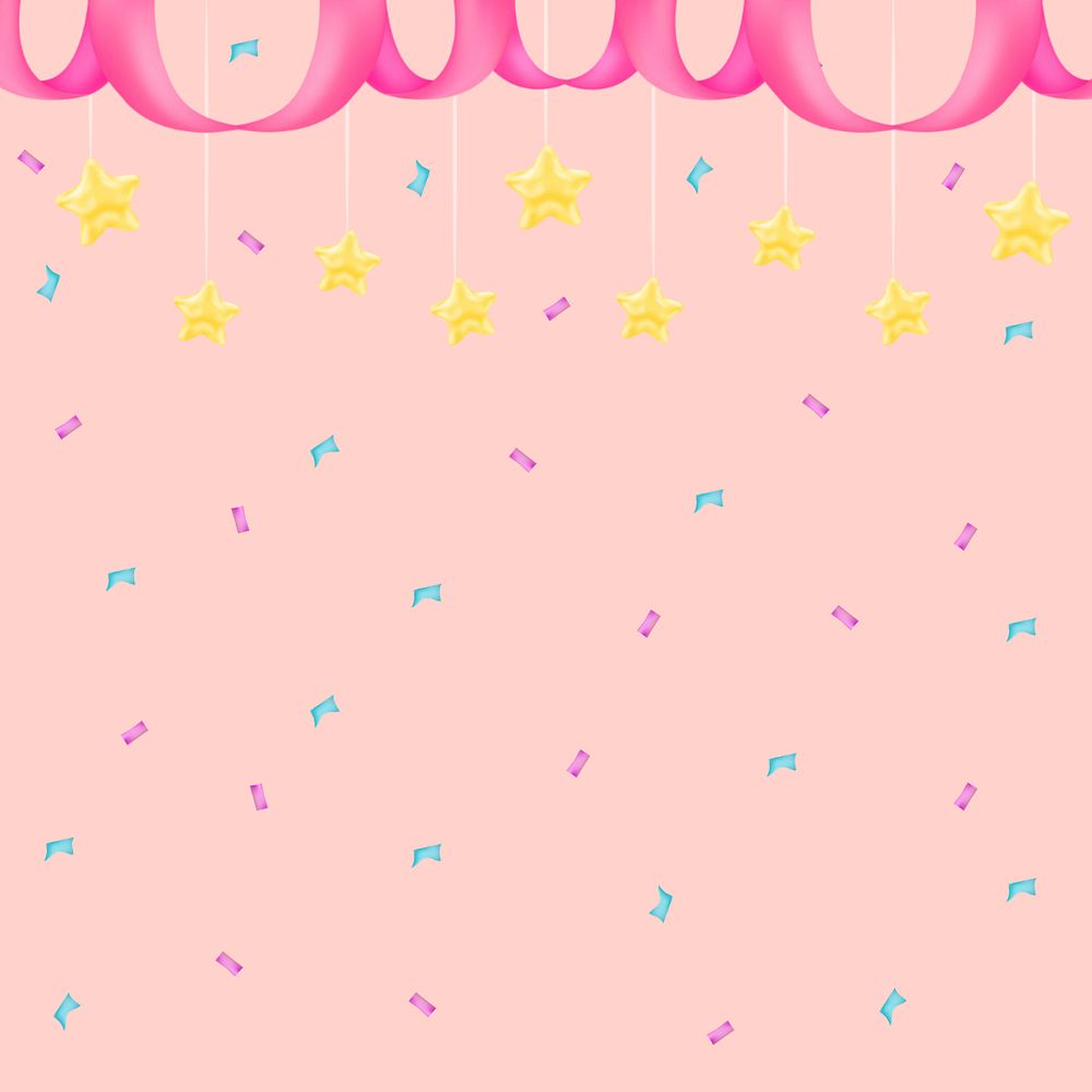 Colorful confetti background, editable design