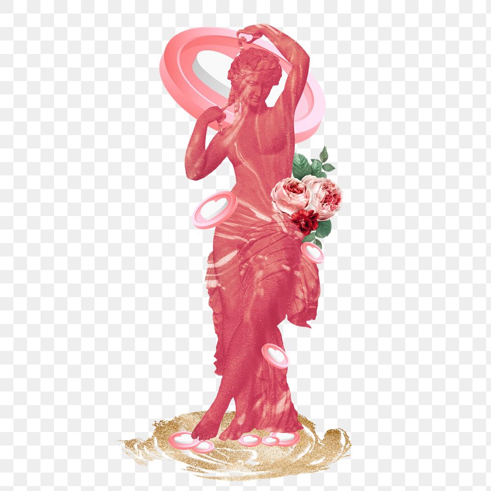 Venus statue editable png on transparent background