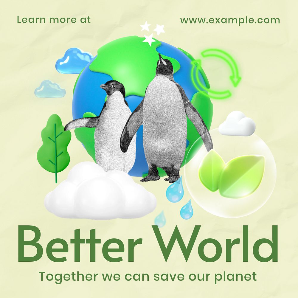 Better planet environment template, editable design