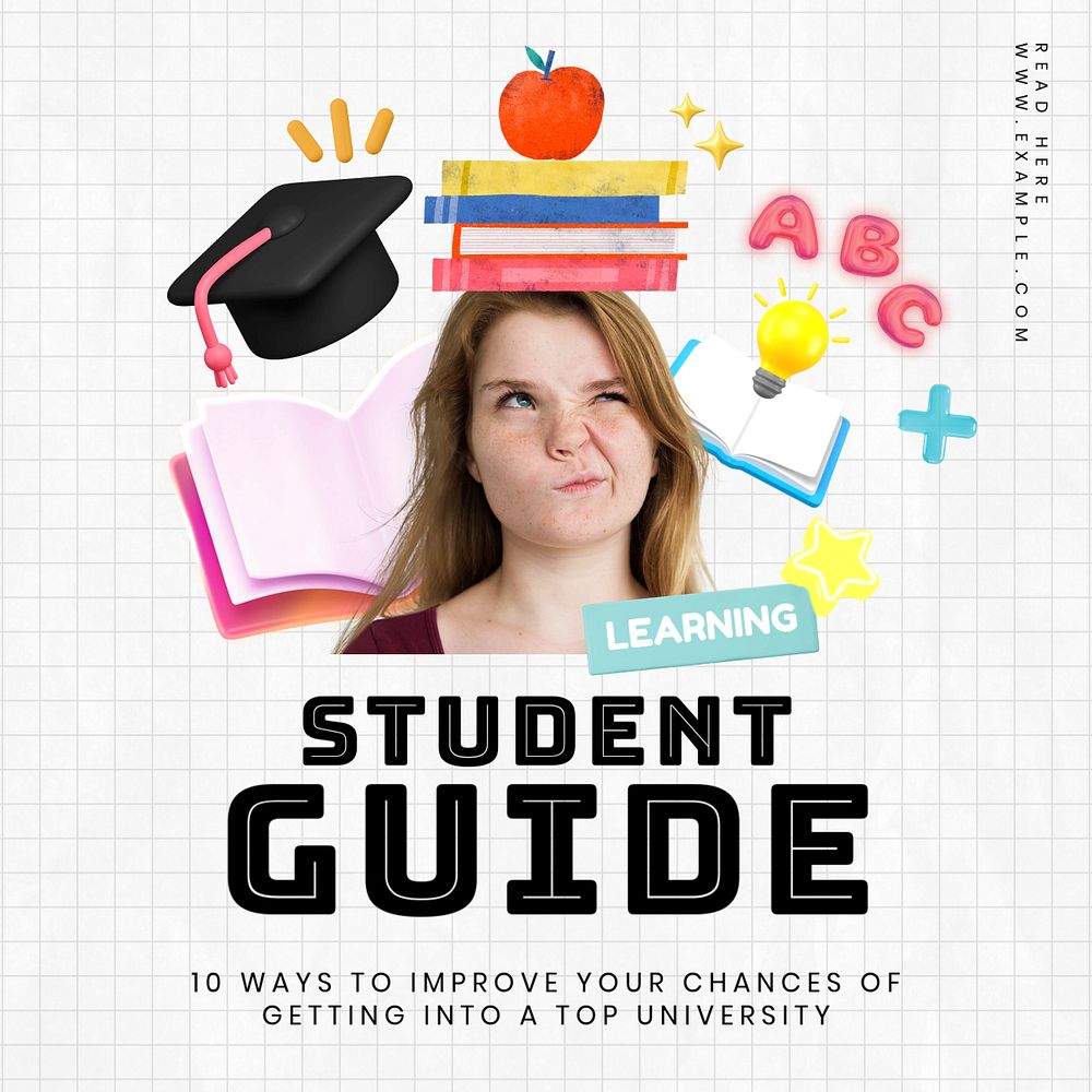 Student guide Instagram post template