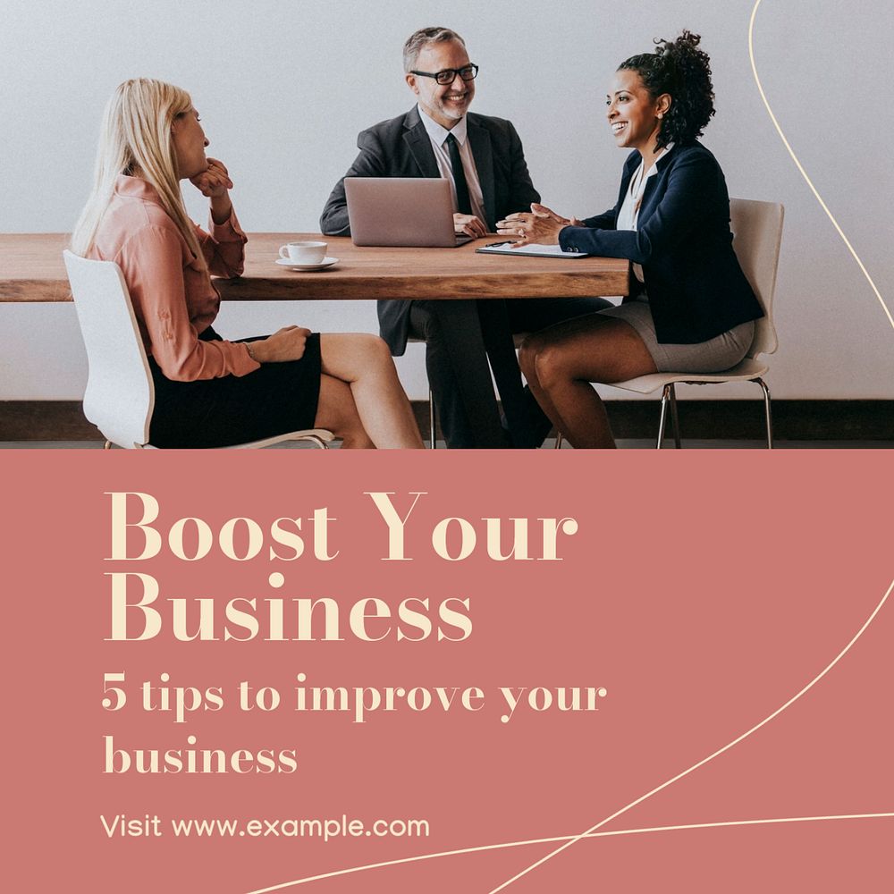 Improve your business Facebook post template, editable social media ad