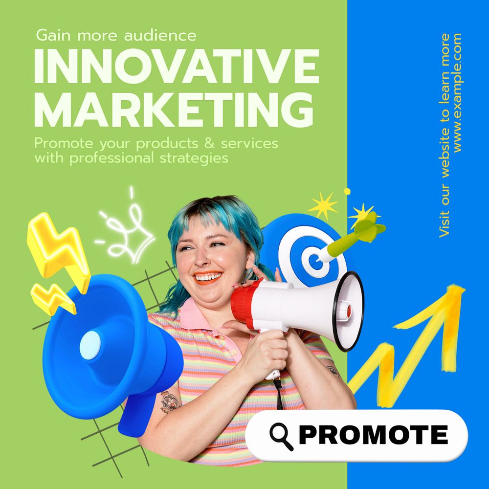 Innovative marketing Instagram post template