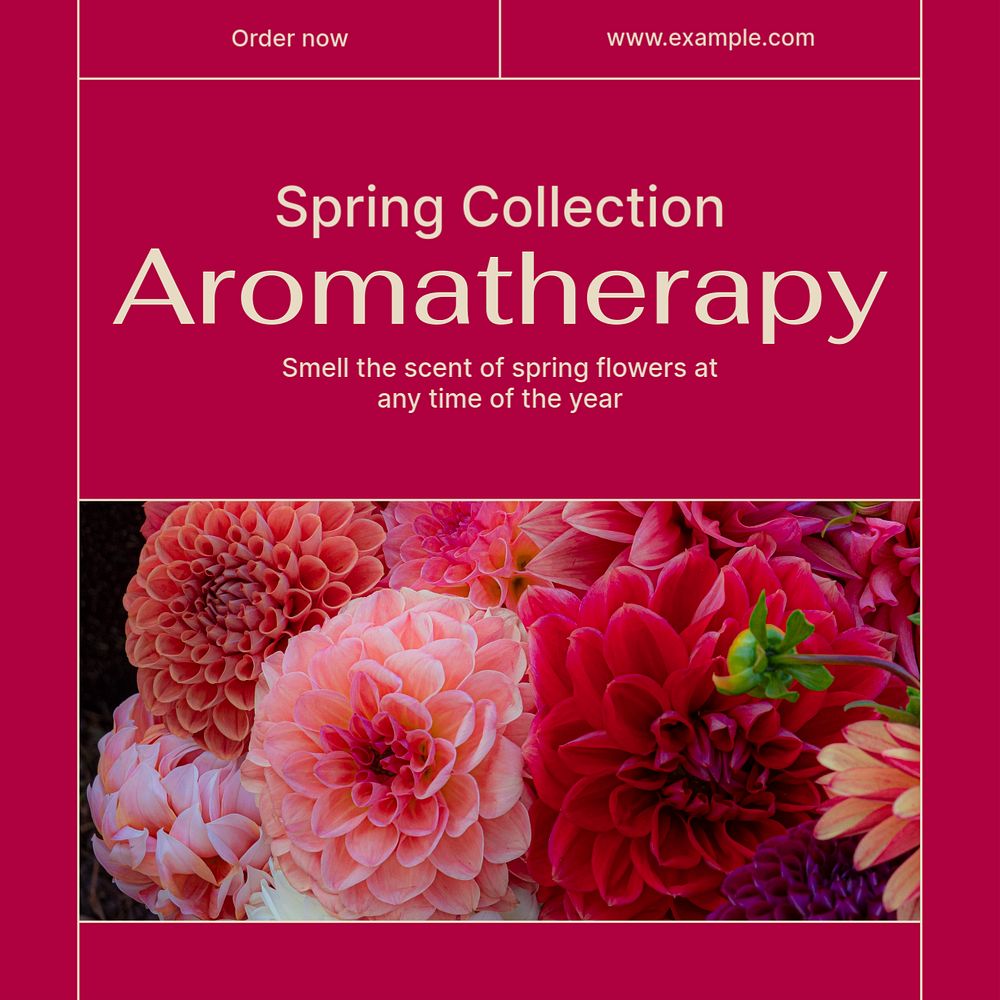 Aromatherapy shop Facebook post template, editable social media ad