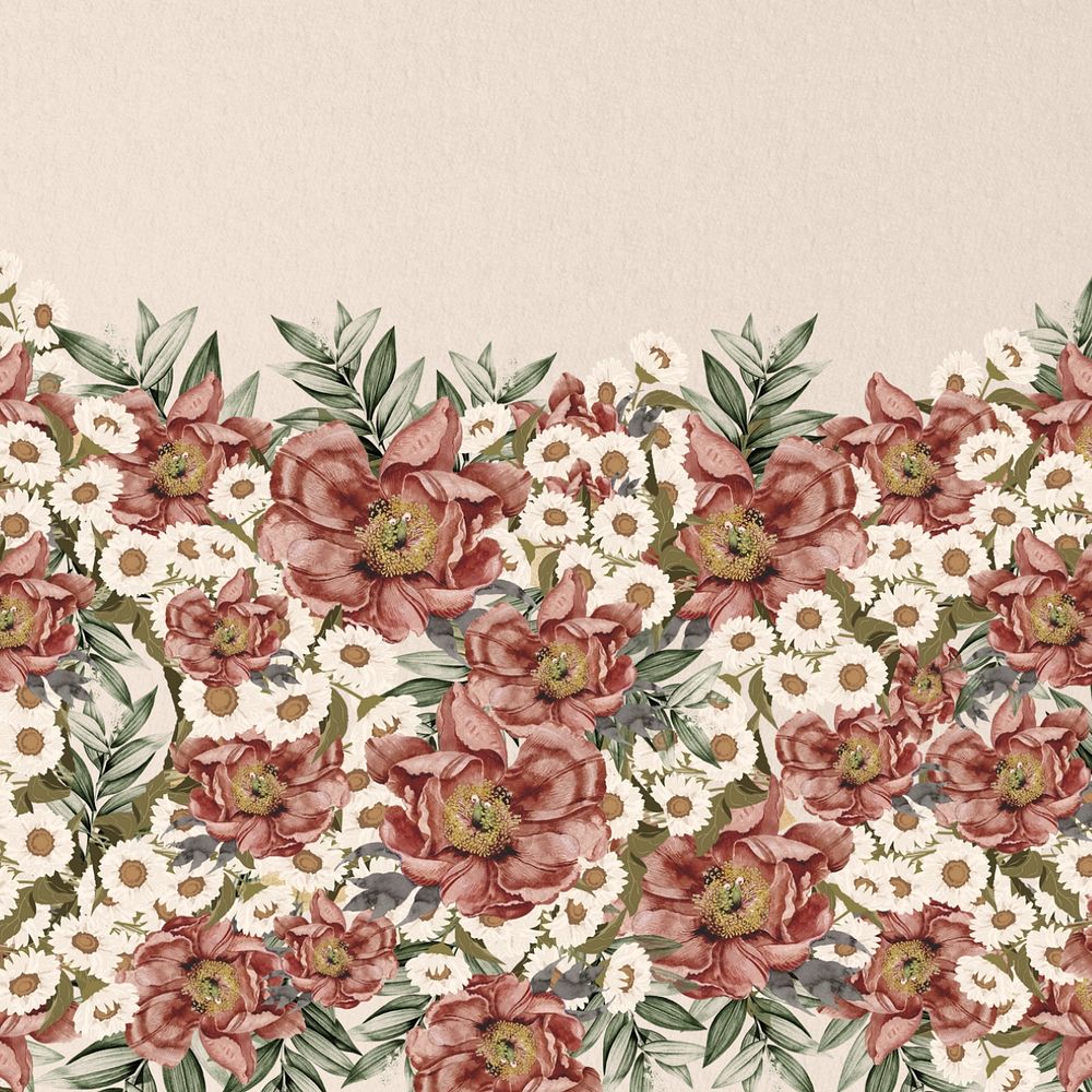 Vintage camellia flower background, pink aesthetic, editable design