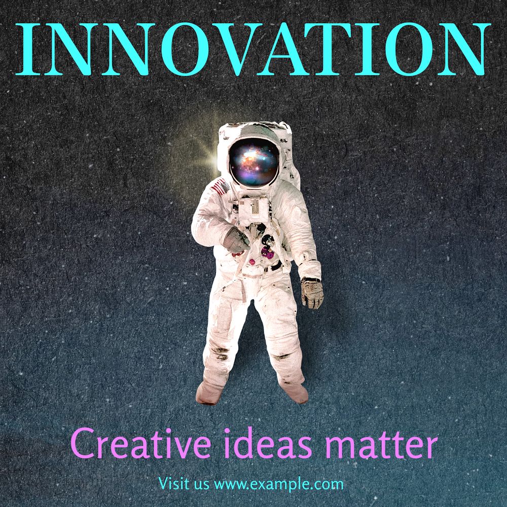 Innovation Instagram post template, editable text