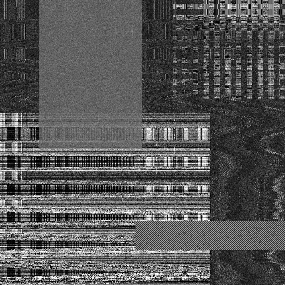 Black VHS glitch background, distortion effect, editable design