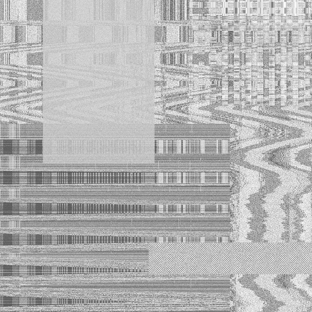 Gray VHS glitch background, distortion effect, editable design